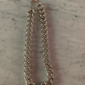 Bold Silver Curb Chain Necklace